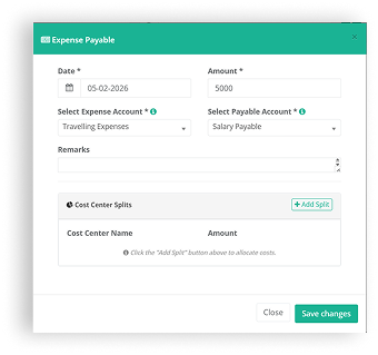 Expense Payable Form